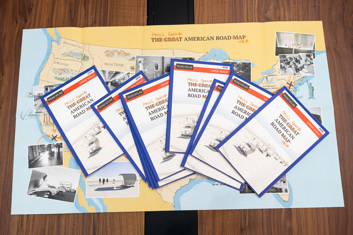 'Paul's Good American Road Trip' fold-out photography zine