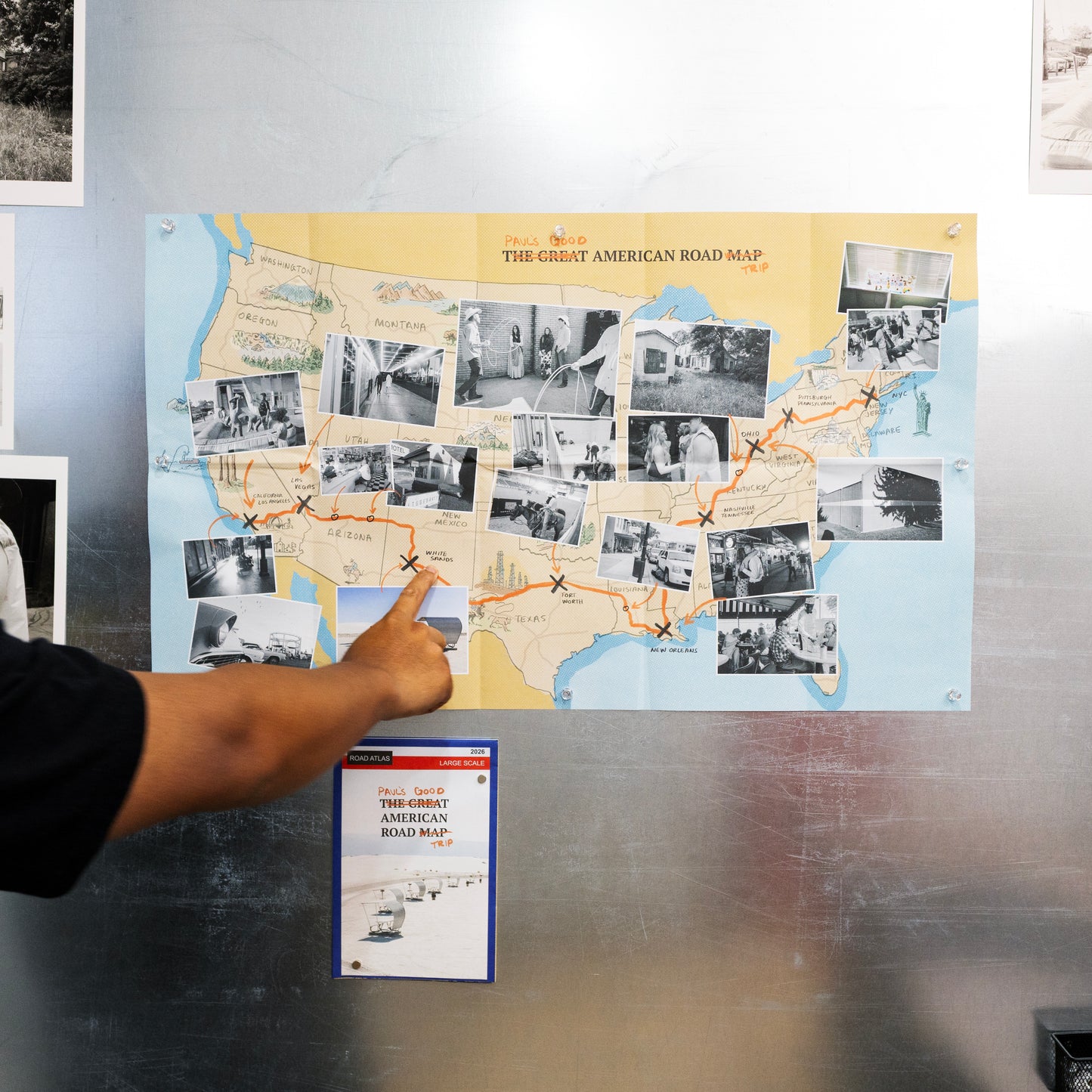 'Paul's Good American Road Trip' fold-out photography zine